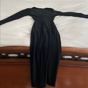 Norma Kamali Black Long Sleeve Dress